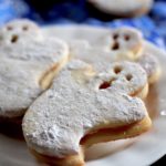 Ghost Linzer Halloween Cookies
