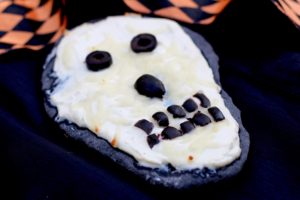 Halloween Skull Flammkuchen