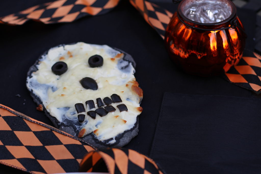 Halloween Skull Flamkuchen