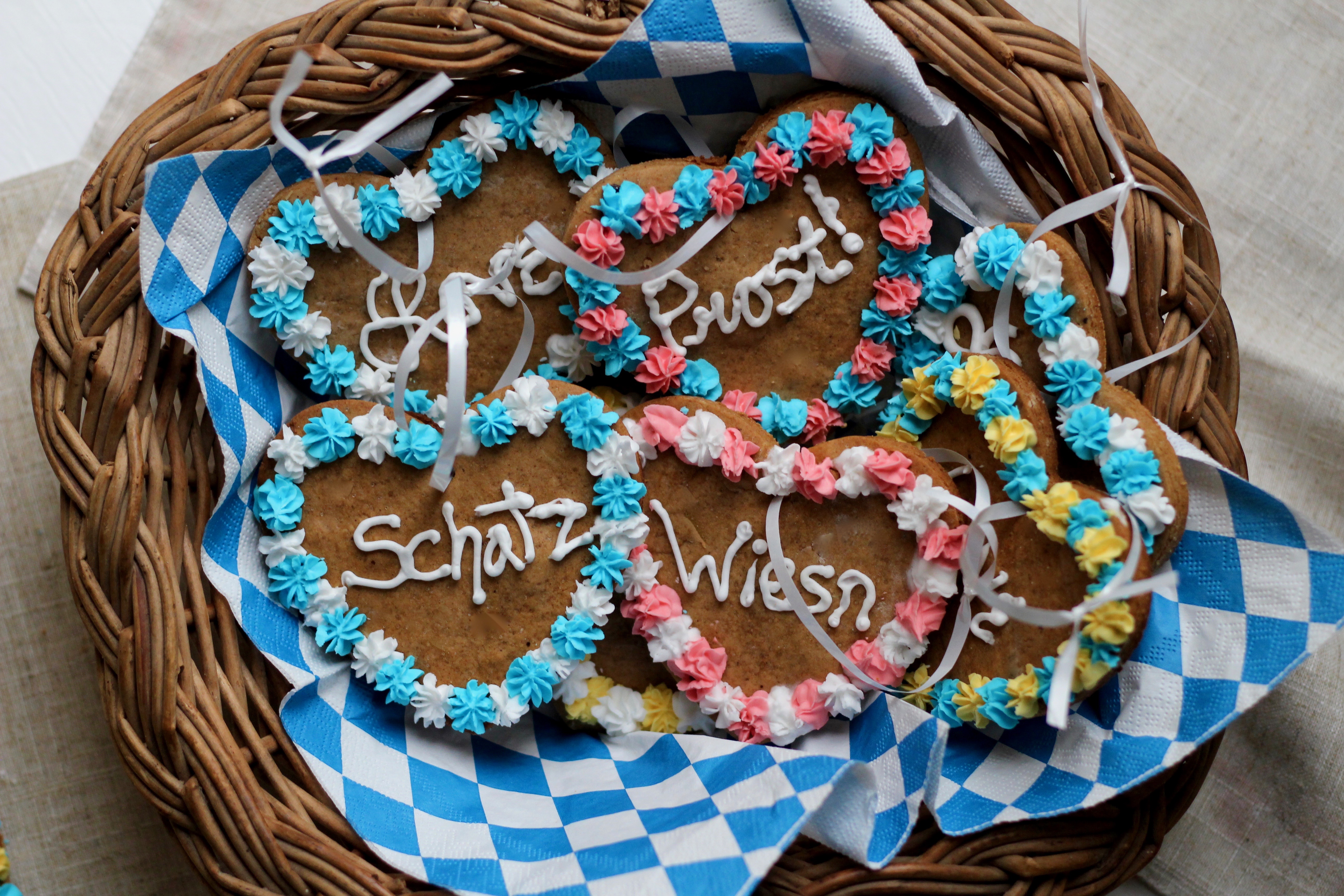 Oktoberfest Gingerbread Hearts
