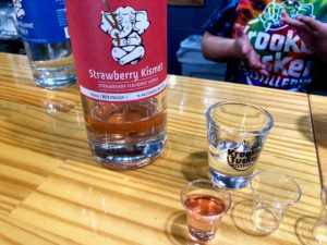 The Krooked Tusker Distillery Finger Lakes NY strawberry vodka