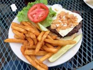 Burger & Fries Lunch Switzerland Inn Keuka Lake NY