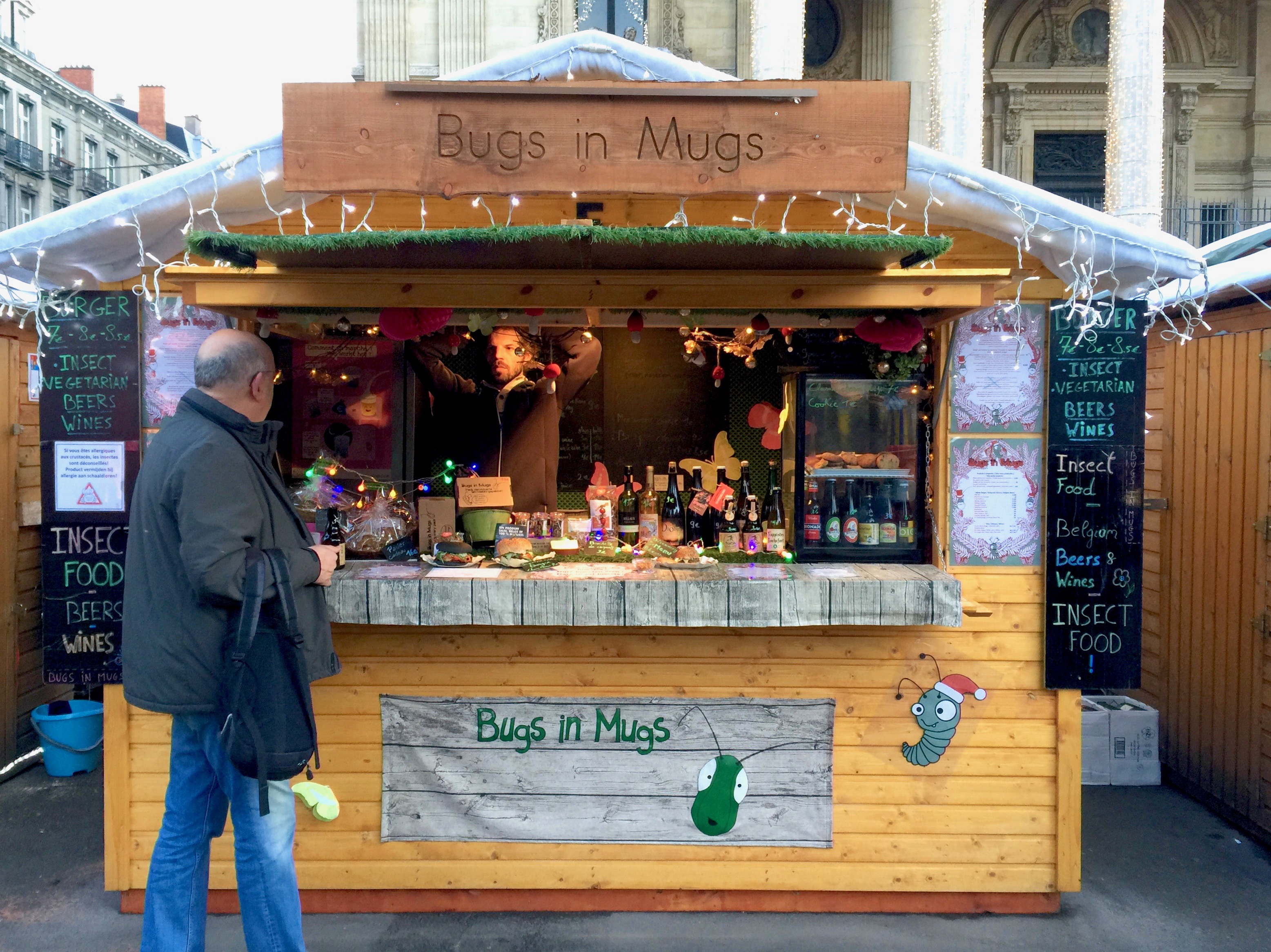 Edible Bugs Brussels Christmas Market