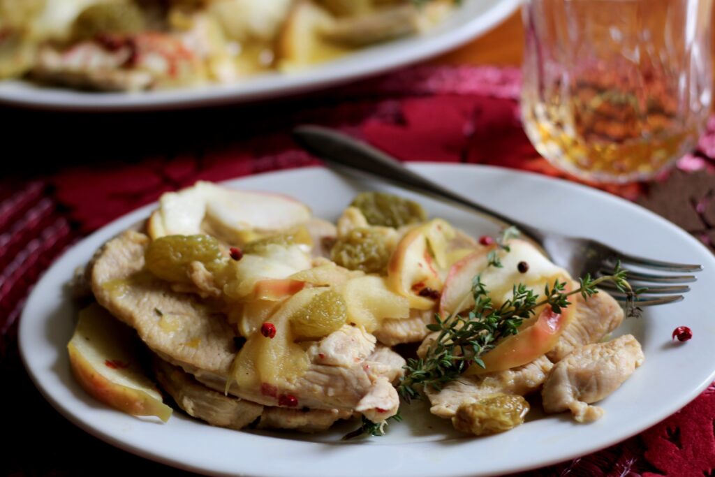 Turkey in Apple Brandy sauce
