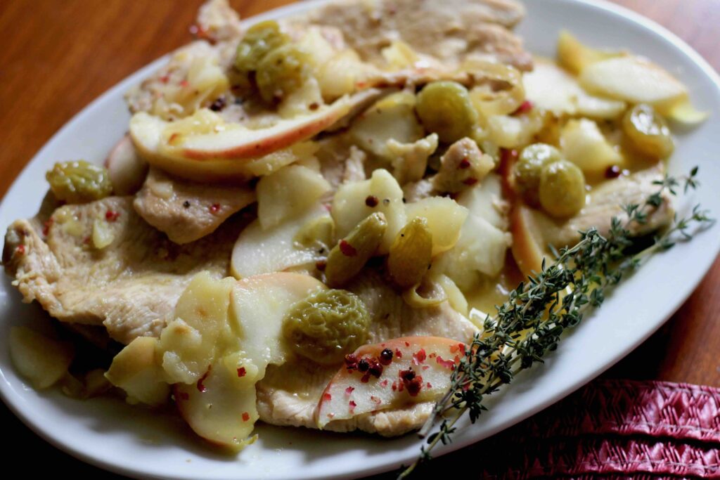 Turkey Breast in Apple Brandy Sauce