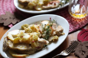 Turkey in Apple Brandy Sauce
