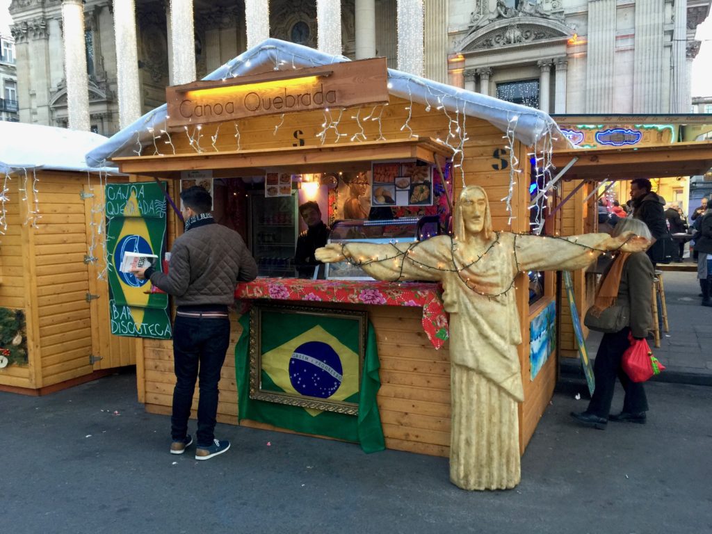 Brussels Christmas Market Brazil Stand