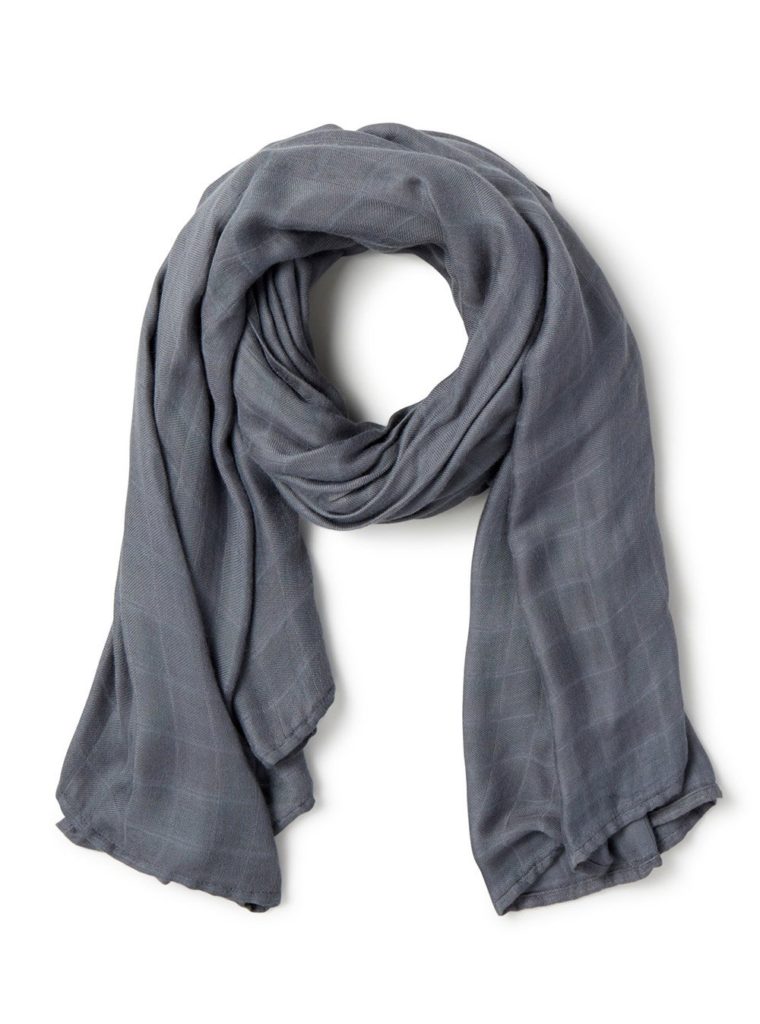 Boody Muslin scarf in dark grey