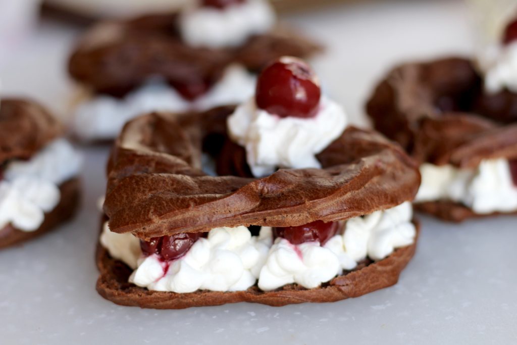 Black Forest Heart Eclairs