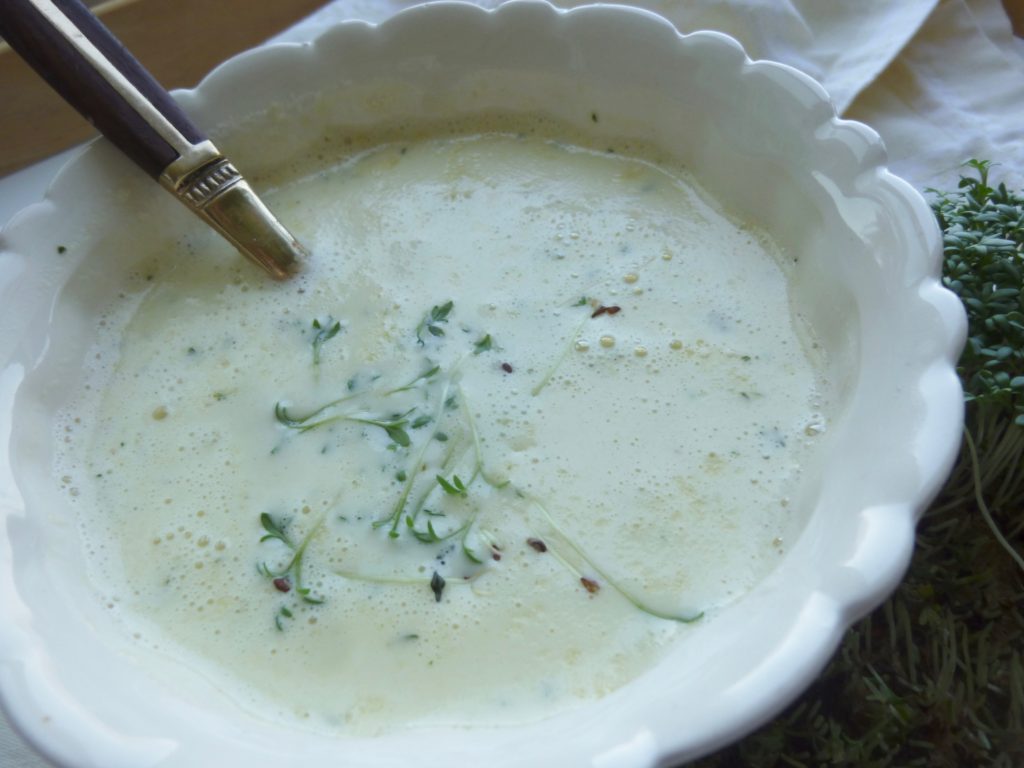 Watercress Potato Cream Soup