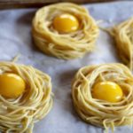 Fried Egg Spaghetti Nests