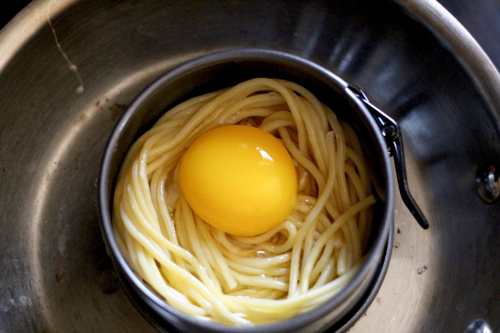 Fried Egg Spaghetti Nests 