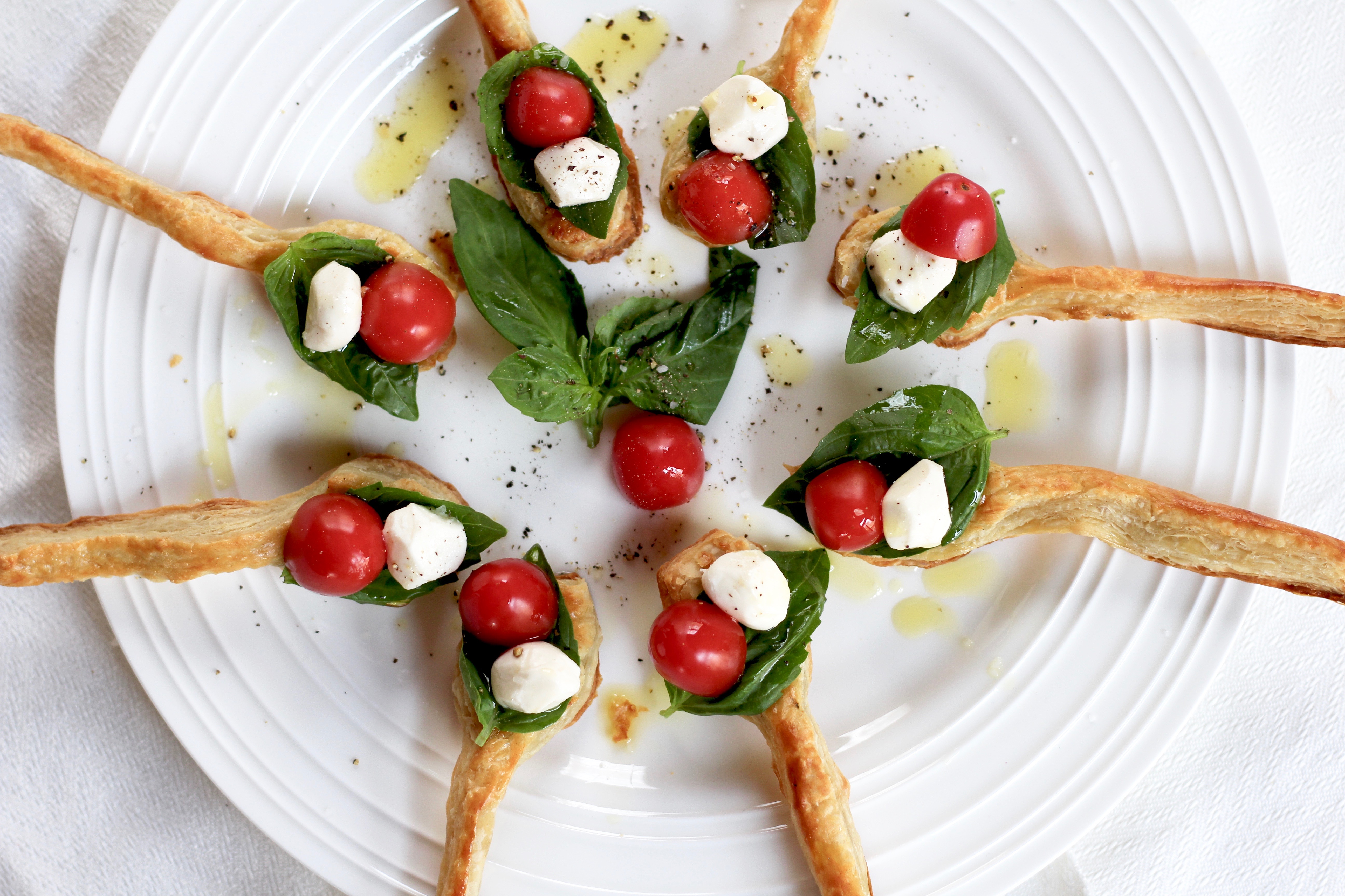 Caprese Puff Pastry Spoons – Diary of a Mad Hausfrau