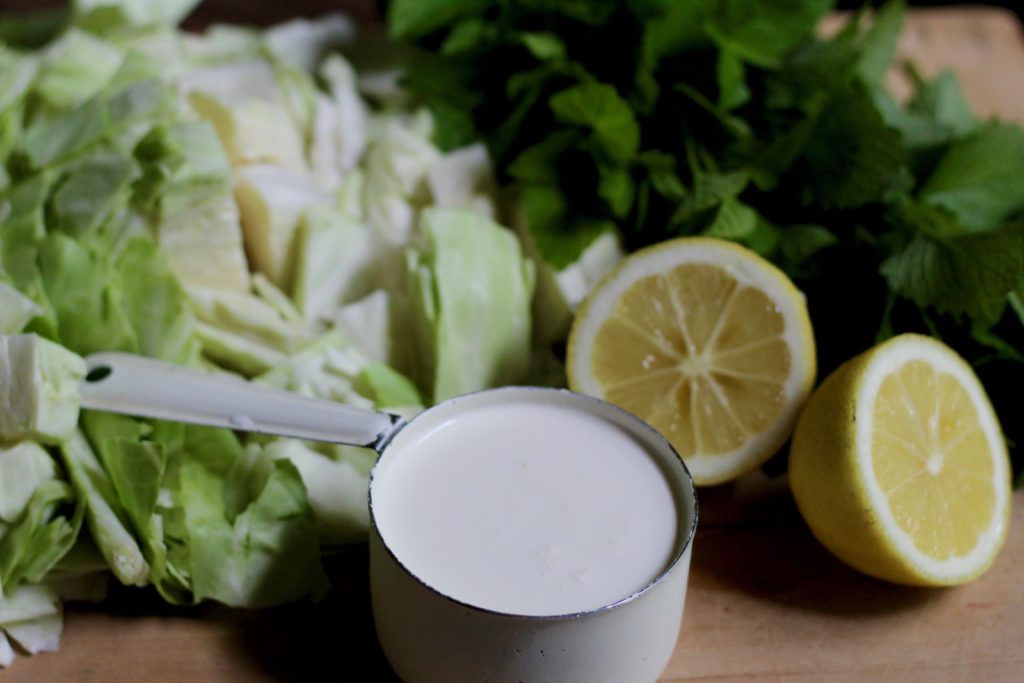 Lemon Balm Cream Cabbage Ingredients