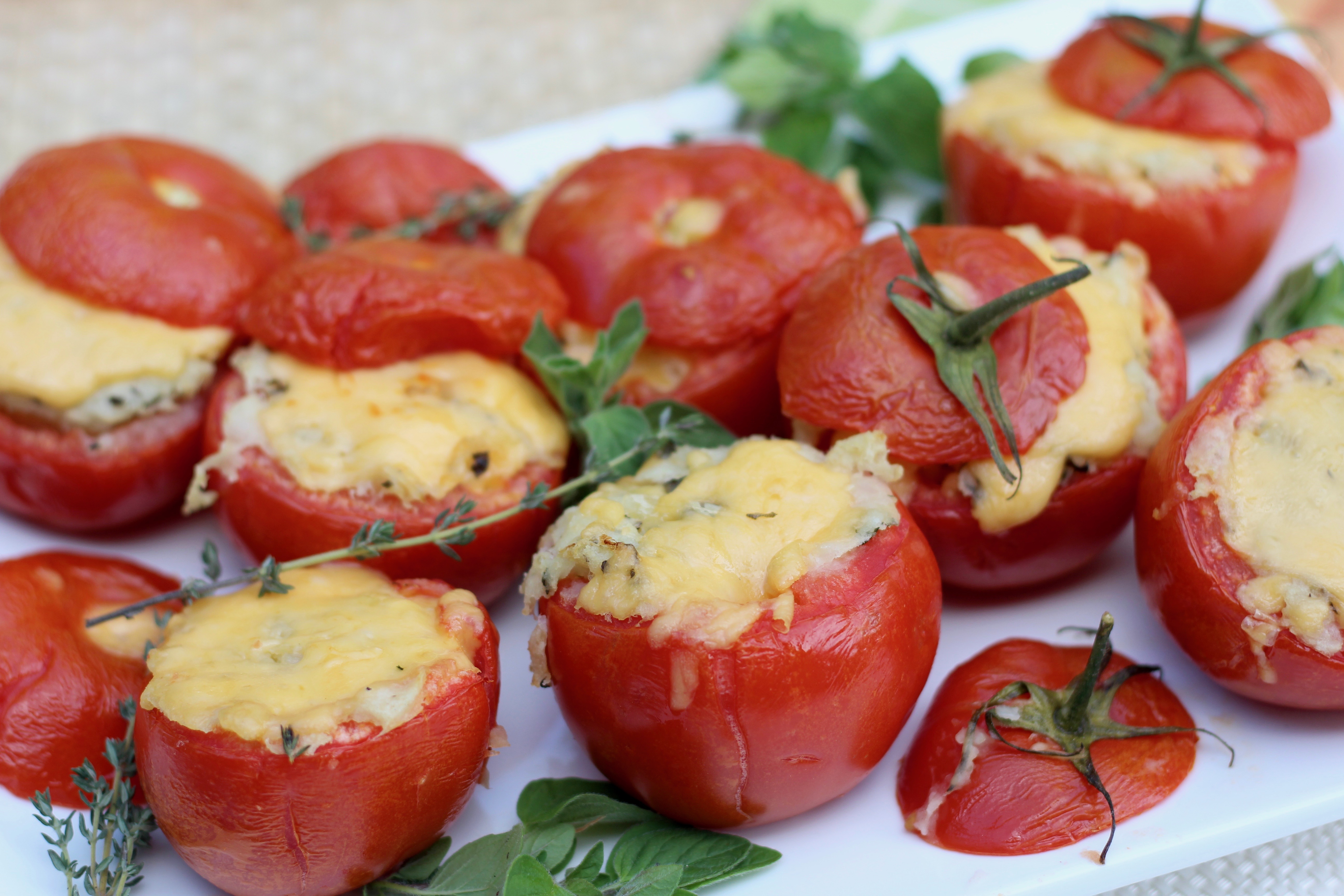 Cheesy Sauerkraut Potato stuffed tomatoes