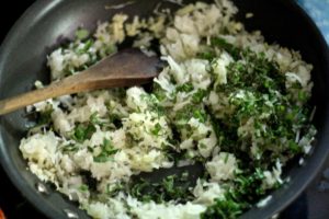 Herby Sauerkraut Potatoes