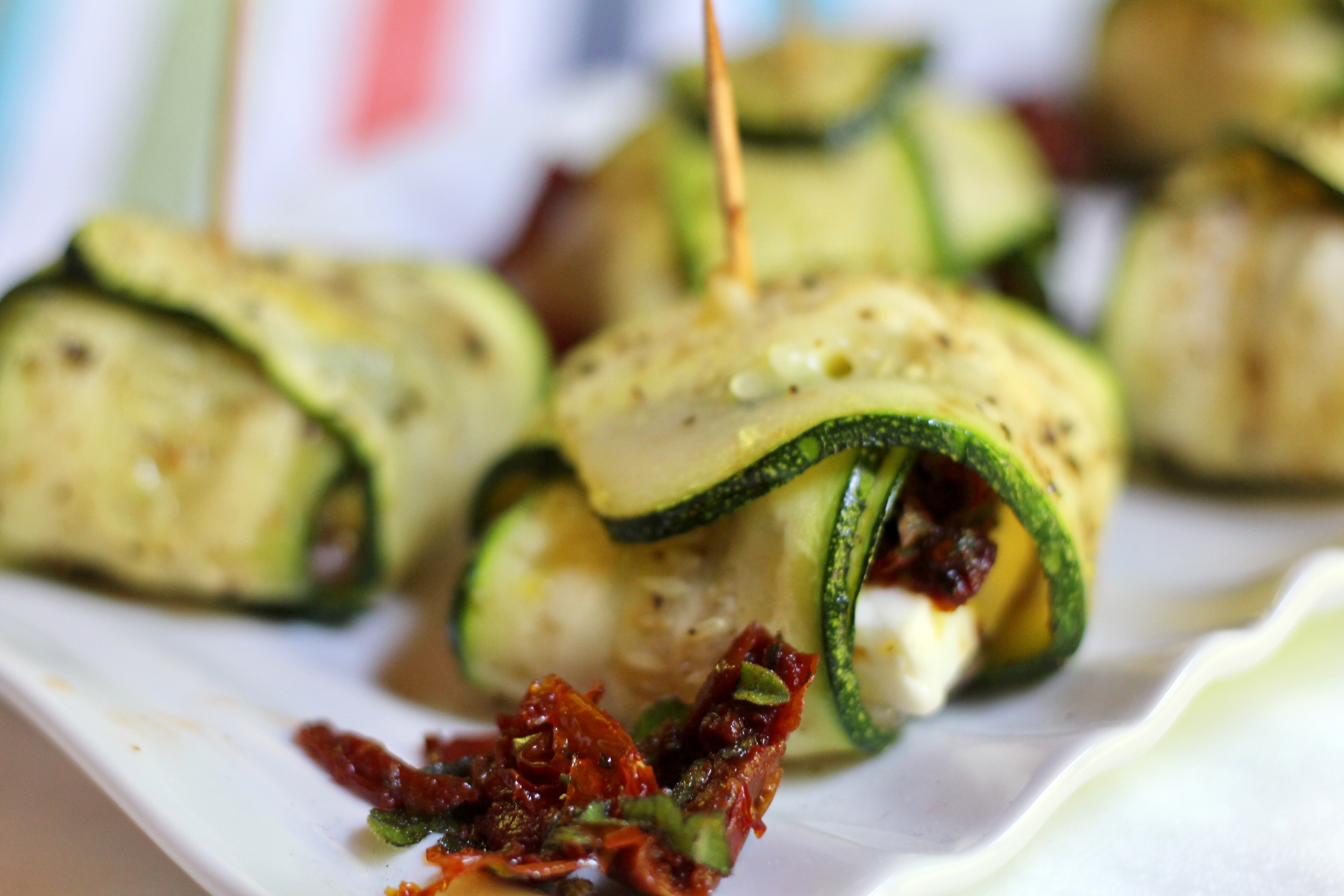 Zucchini Feta Packets Appetizer