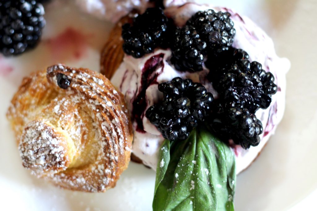 Blackberry Basil Cream Pastries
