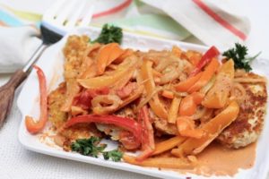 Pepper Cream Chicken Schnitzel