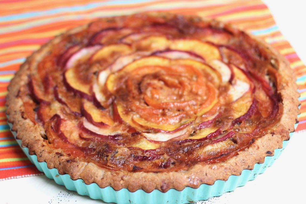 Summer Fruit Hazelnut Tart