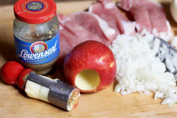 Apple Mustard Pork Cutlets ingredients