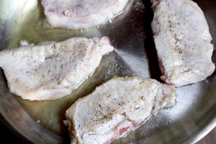 Searing Pork Cutlets