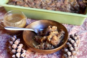 Apple Cider Doughnut Pudding