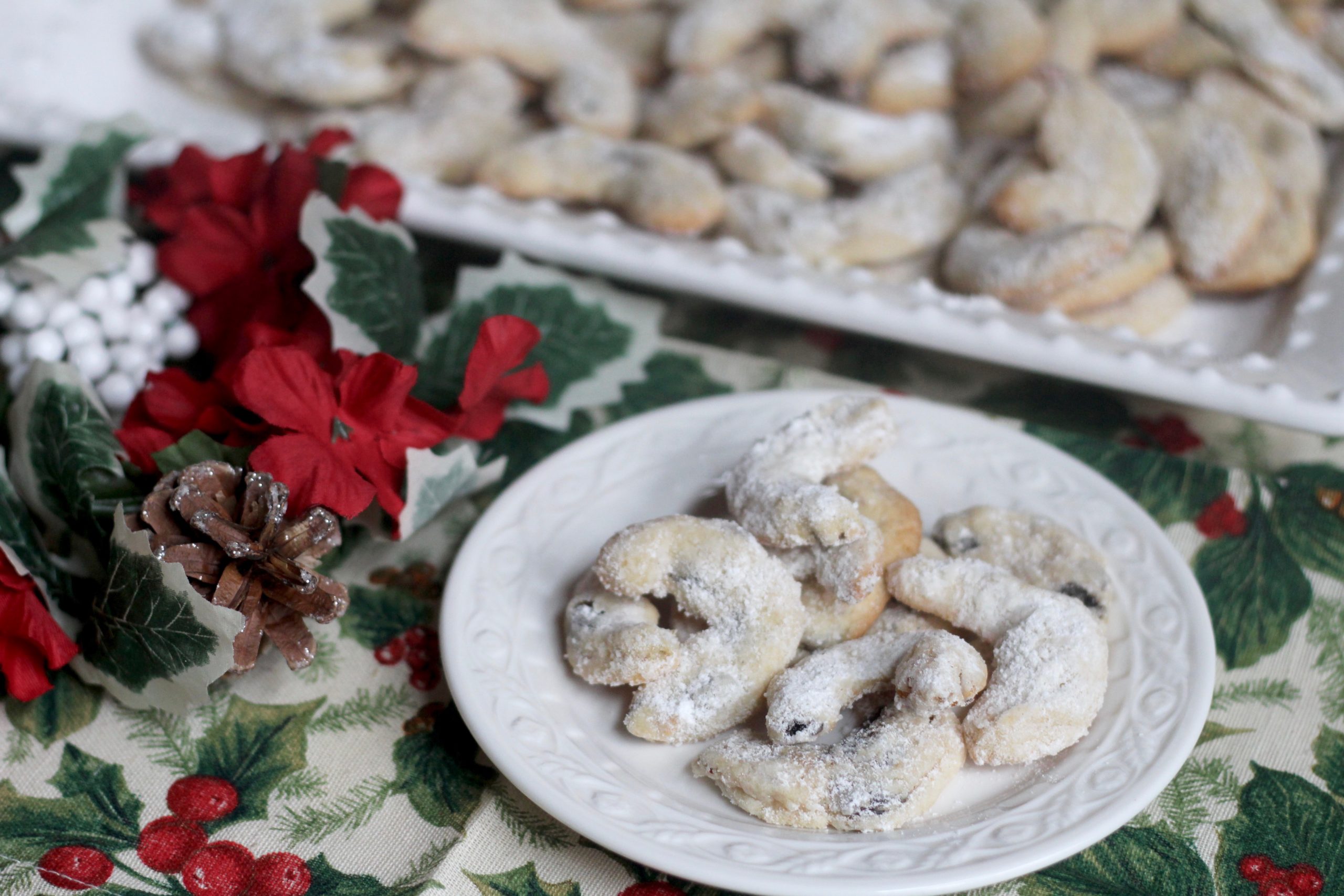 Rum Raisin Kipferl Cookies