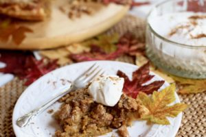 Walnut Streusel Pumpkin Pie