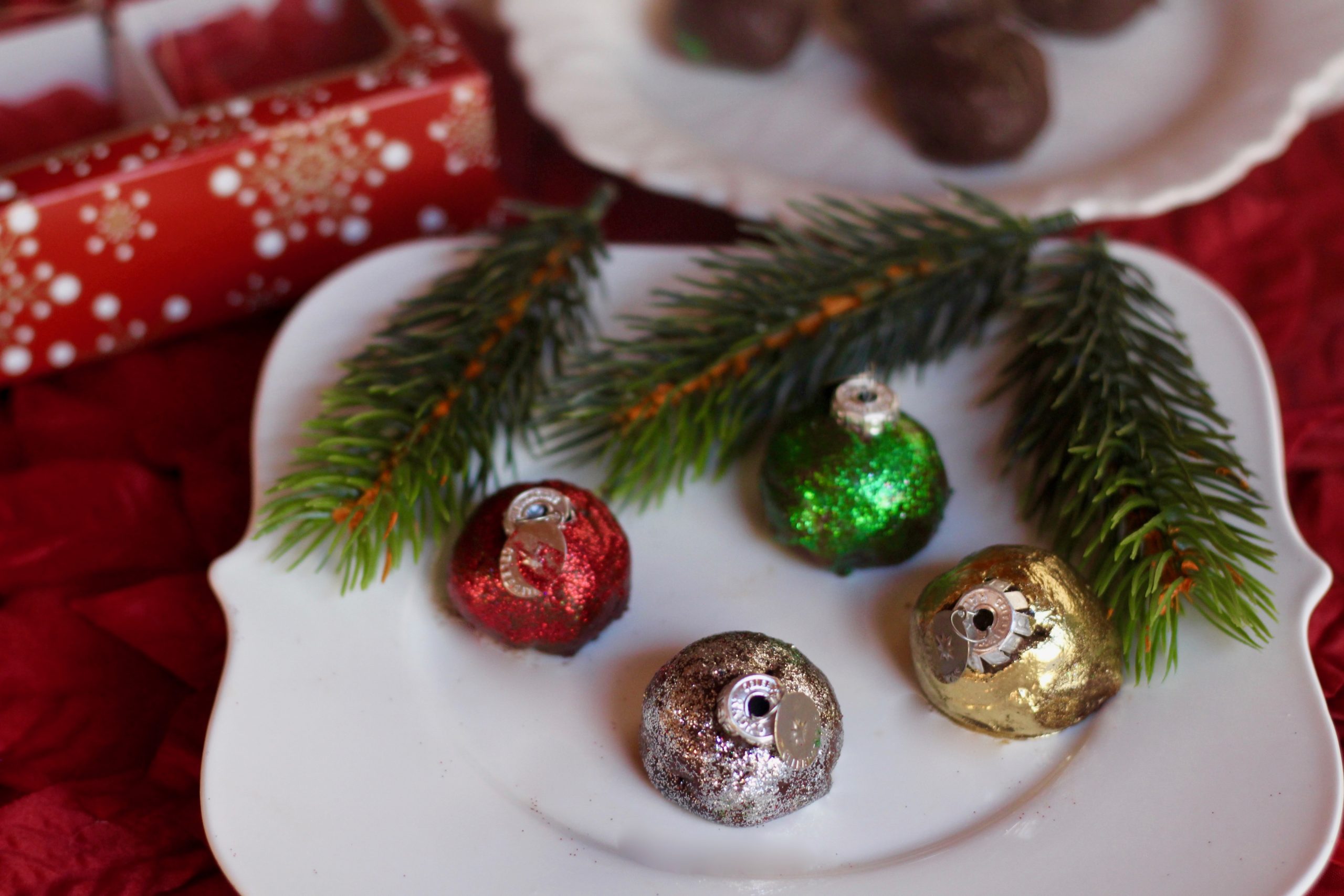 Mulled wine chocolate truffles