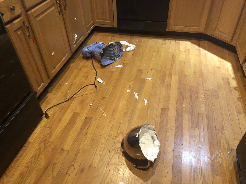 Kitchen Aid mixer accident