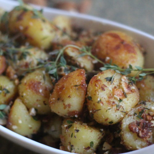 Almond Thyme Roast Potatoes – Diary of a Mad Hausfrau