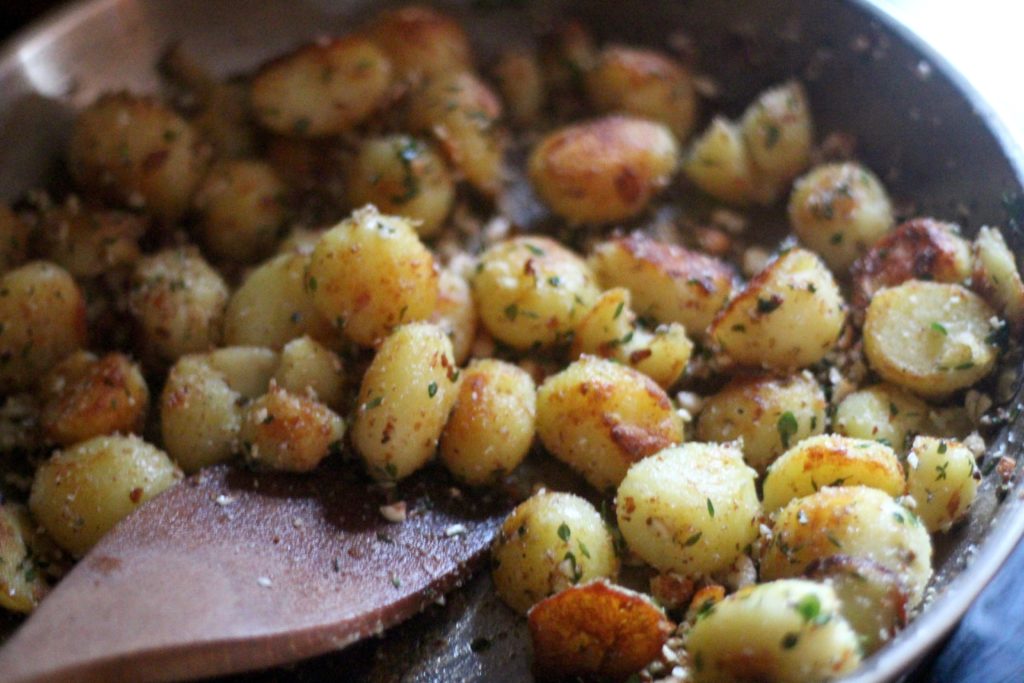 Almond Thyme Roast Potatoes