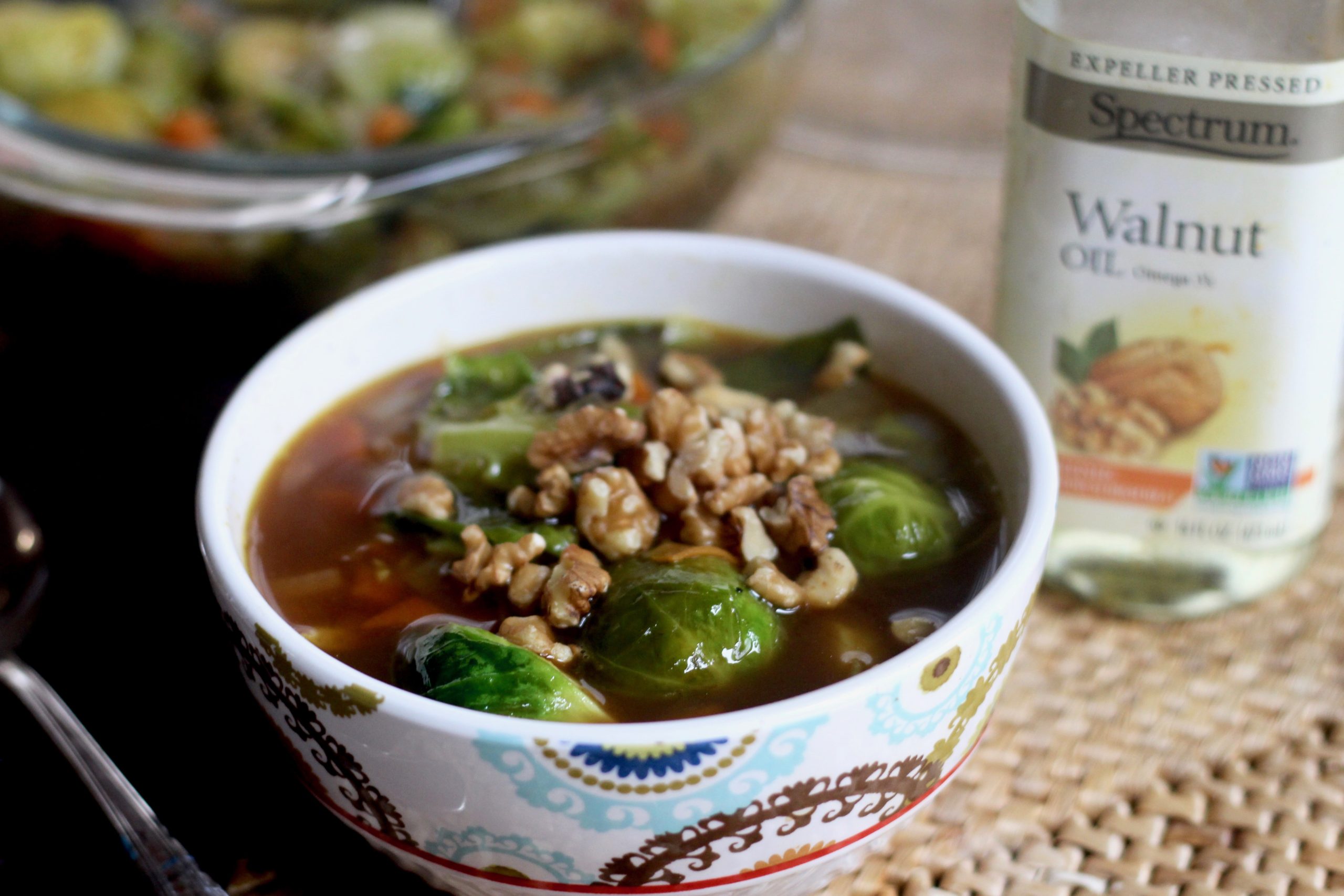 Brussels Sprouts Walnut Soup