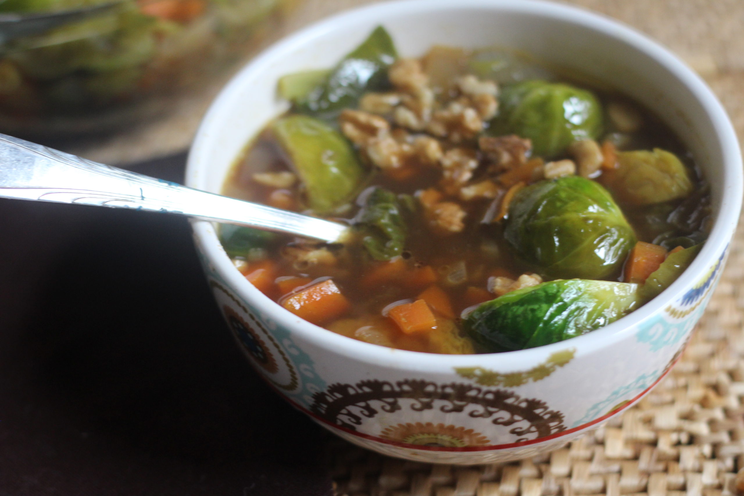 Brussels Sprouts Walnut Soup