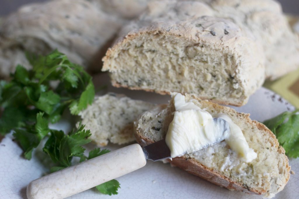 Zesty Horseradish Cilantro Bread