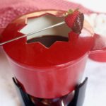 Cherry Chocolate Valentine’s Fondue