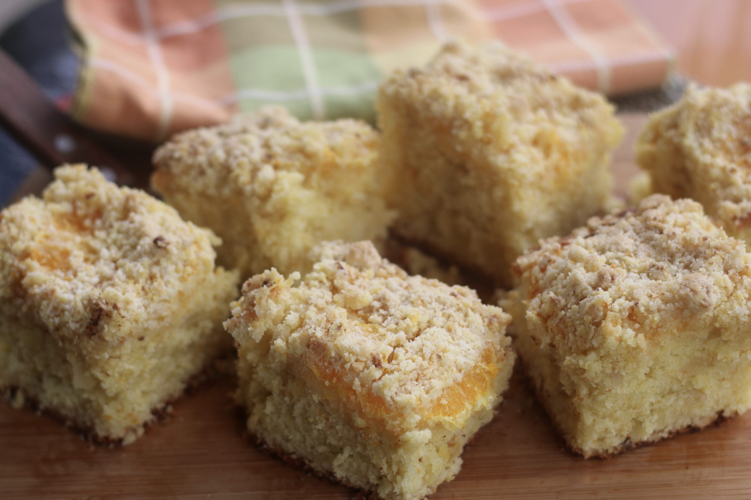 Orange Marzipan Streusel Sheet Cake