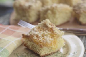 Orange Marzipan Streusel Cake