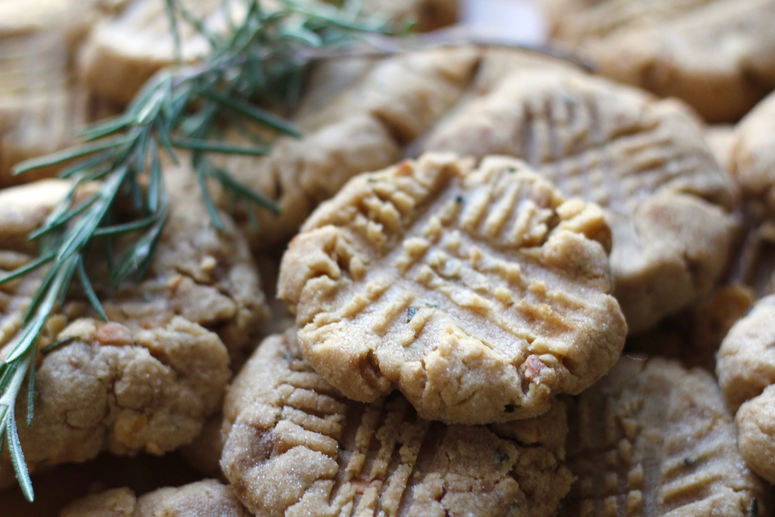 Peanut butter Rosemary Cookies