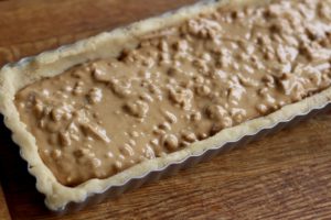 Peanut Butter & Jelly Streusel Tart