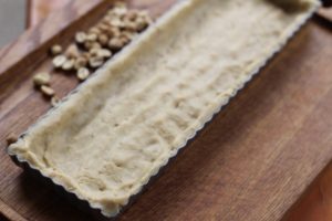 Peanut streusel crust