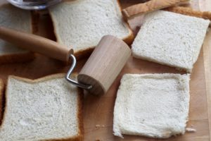 flattening white bread
