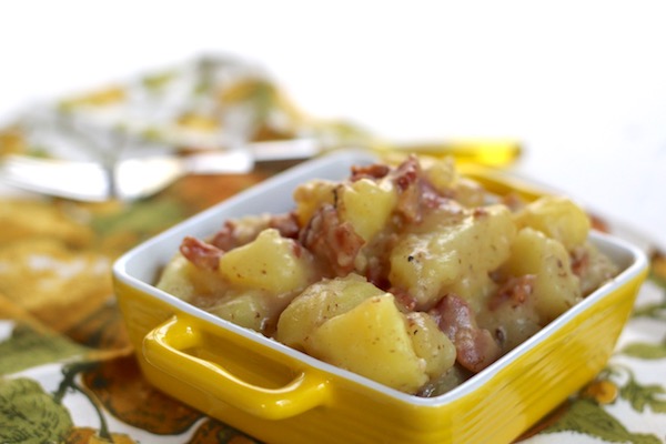 Warm Sour Potatoes With Bacon