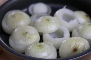 hollowed out onions