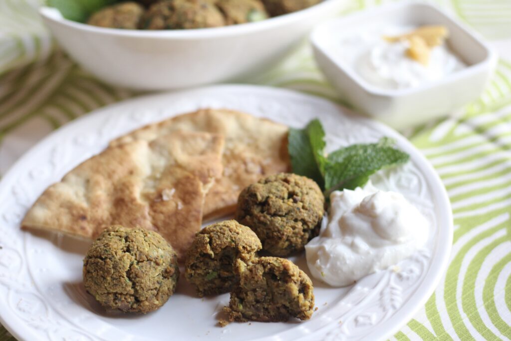Baked Pistachio Falafel