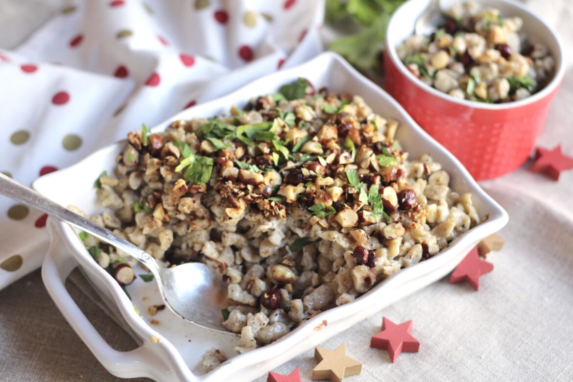 Buttery Hazelnut spatzle