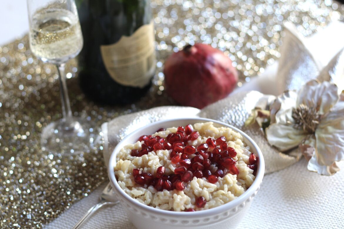 Champagne Pomegranate Risotto