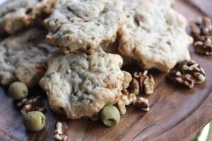 OLIVE GRUYERE WALNUT SCONES
