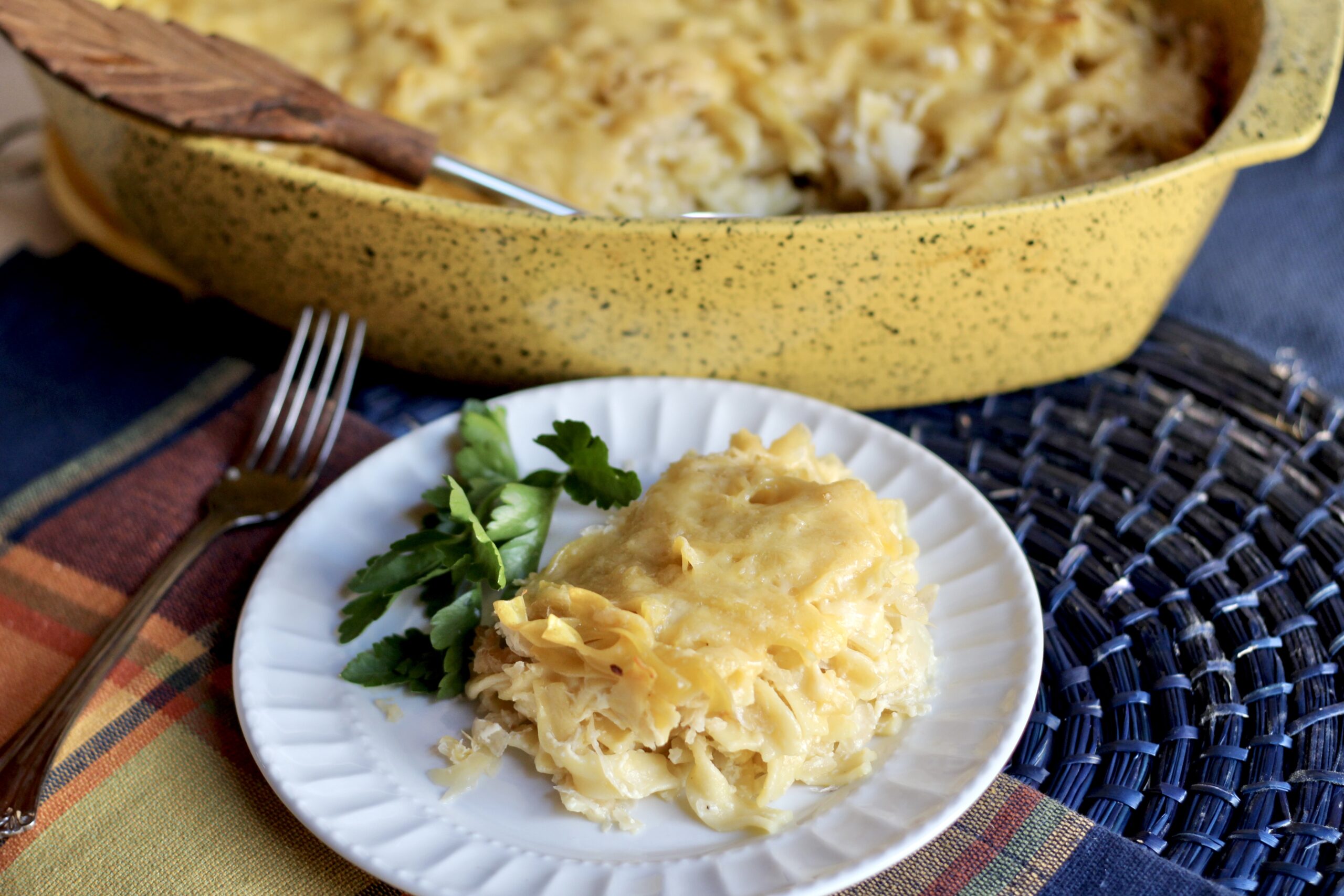 Sauerkraut Gouda Noodle Bake